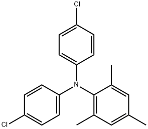 N、 N-双(4-氯苯基)-2,4,6-三甲基苯胺 结构式