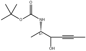 氨基甲酸叔丁酯((2S)-3-羟基己-4-炔-2-基) 结构式