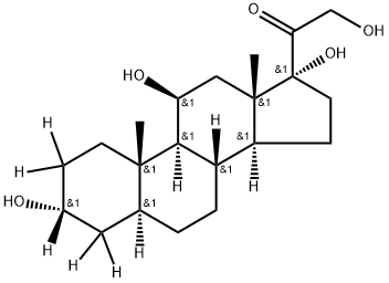 21-TRIOL-11 5 A-PREGNAN-3A, 17日,20-DIONE 结构式