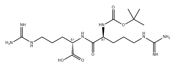 (tert-Butoxycarbonyl)-L-arginyl-L-arginine 结构式