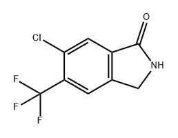 6-氯-5-三氟甲基-2,3-二氢异吲哚 结构式