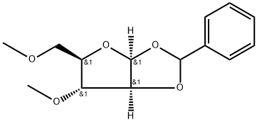 1-O,2-O-Benzylidene-3-O,5-O-dimethyl-β-D-arabinofuranose 结构式
