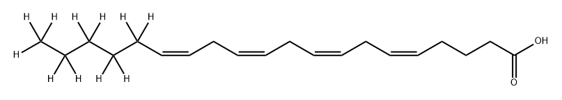 2H11]-花生四烯酸[干冰运输 结构式