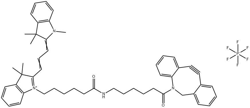 CYANINE3-二苯基环辛炔 结构式