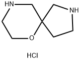 6-0XA-2,9-DIAZASPIRO[4.5]DECANE,HYDROCHLORIDE (1:2) 结构式