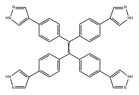 1,1,2,2-四(4-(吡唑-4-基)苯基)乙烯 结构式