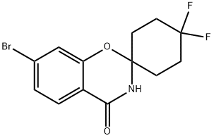 7-Bromo-4',4'-difluoro-spiro[2H-1,3-benzoxazine-2,1'-cyclohexan]-4(3H)-one 结构式