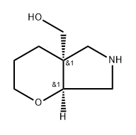 ((4AS,7AS)-八氢吡喃[2,3-C]吡咯-4A-基)甲醇 结构式