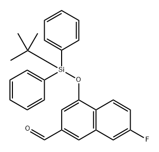 4-((叔丁基二苯基甲硅烷基)氧基)-7-氟-2-萘醛 结构式
