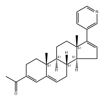 3-Deoxy-3-acetyl abiraterone-3-ene 结构式