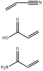 2-丙烯酰胺与2-丙烯酸和2-丙烯腈共聚物 结构式