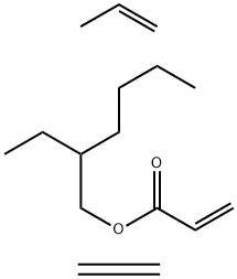 2-Propenoic acid, 2-ethylhexyl ester, polymer with ethene and 1-propene 结构式