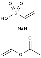 乙酸乙烯酯与乙烯磺酸钠的聚合物 结构式
