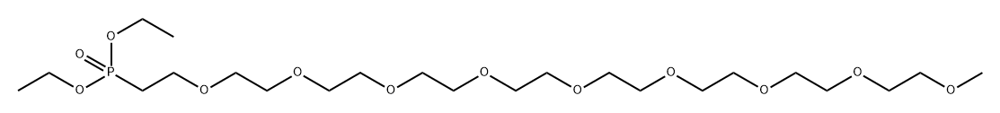 m-PEG9-phosphonic acid ethyl ester 结构式