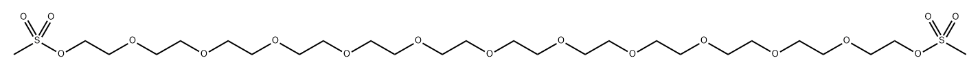 甲磺酸酯-十三聚乙二醇-甲磺酸酯 结构式