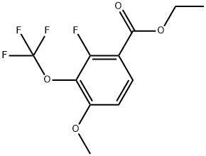 Ethyl 2-fluoro-4-methoxy-3-(trifluoromethoxy)benzoate 结构式
