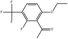 1-(6-ethoxy-2-fluoro-3-(trifluoromethyl)phenyl)ethanone 结构式