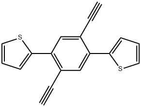 2,2'-(2,5-二乙炔基-1,4-亚苯基)二噻吩 结构式