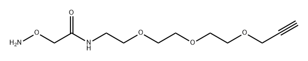 氨氧基-酰胺-三聚乙二醇-炔 结构式