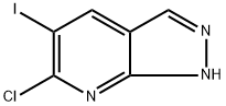 6-氯-5-碘-1H-吡唑并[3,4-B]吡啶 结构式