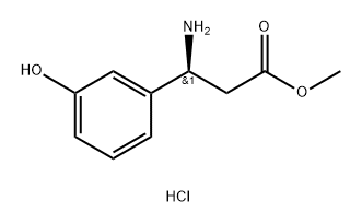 (S)-3-氨基-3-(3-羟基苯基)丙酸甲酯盐酸盐 结构式
