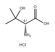 (R)-2-Amino-3-hydroxy-3-methylbutanoic?acid hydrochloride 结构式