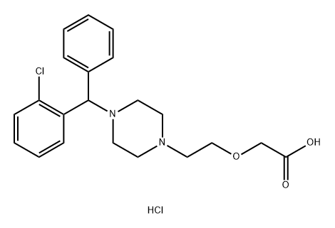 盐酸西替利嗪EP杂质C二盐酸盐 结构式