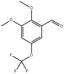 2,3-dimethoxy-5-(trifluoromethoxy)benzaldehyde 结构式