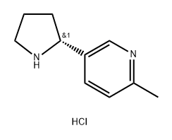(R)-2-甲基-5-(吡咯烷-2-基)吡啶二盐酸盐 结构式