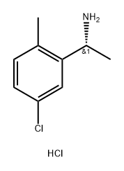 (R)-1-(5-氯-2-甲基苯基)乙-1-胺盐酸盐 结构式