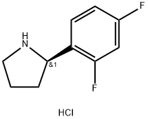 (R)-2-(2,4-二氟苯基)吡咯烷盐酸盐 结构式