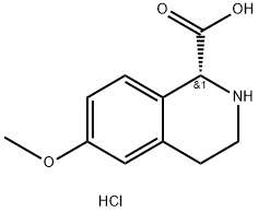 (R)-6-甲氧基-1,2,3,4-四氢异喹啉-1-羧酸盐酸盐 结构式