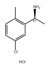 (S)-1-(5-氯-2-甲基苯基)乙-1-胺盐酸盐 结构式