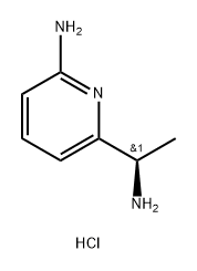 (R)-6-(1-氨基乙基)吡啶-2-胺三盐酸盐 结构式