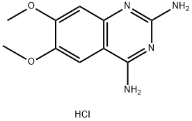 6,7-二甲氧基喹唑啉-2,4-二胺二盐酸盐 结构式