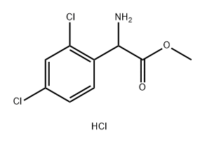 2-氨基-2-(2,4-二氯苯基)乙酸甲酯盐酸盐 结构式