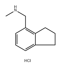 1-(2,3-二氢-1H-茚-4-基)-N-甲基甲胺盐酸盐 结构式