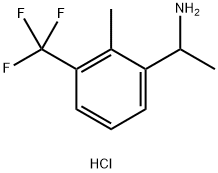 1-(2-甲基-3-(三氟甲基)苯基)乙-1-胺盐酸盐 结构式