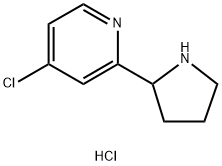 4-氯-2-(吡咯烷-2-基)吡啶二盐酸盐 结构式