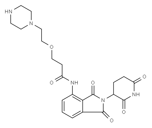 泊马度胺-一聚乙二醇-哌嗪 结构式