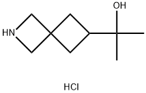 2-{2-azaspiro[3.3]heptan-6-yl}propan-2-ol hydrochloride 结构式