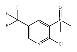 2-氯-3-(二甲基亚膦基)-5-(三氟甲基)吡啶 结构式