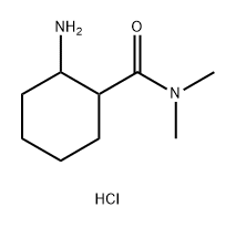 2-amino-N,N-dimethylcyclohexane-1-carboxamide hydrochloride 结构式
