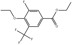 Ethyl 4-ethoxy-3-fluoro-5-(trifluoromethyl)benzoate 结构式