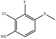 2-chloro-3-fluoro-4-(methylthio)phenol 结构式