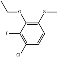 (4-Chloro-2-ethoxy-3-fluorophenyl)(methyl)sulfane 结构式