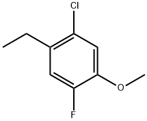 1-Chloro-2-ethyl-4-fluoro-5-methoxybenzene 结构式