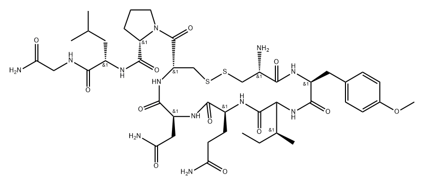 Oxytocin, 2-(O-methyl-l-tyrosine)- 结构式