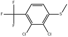 2,3-Dichloro-1-(methylthio)-4-(trifluoromethyl)benzene 结构式