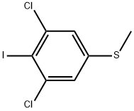 (3,5-Dichloro-4-iodophenyl)(methyl)sulfane 结构式